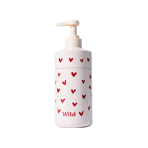 Red Love Heart Hand Wash Case