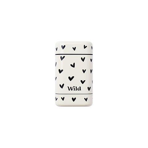 Black Love Heart Stick Deodorant Case